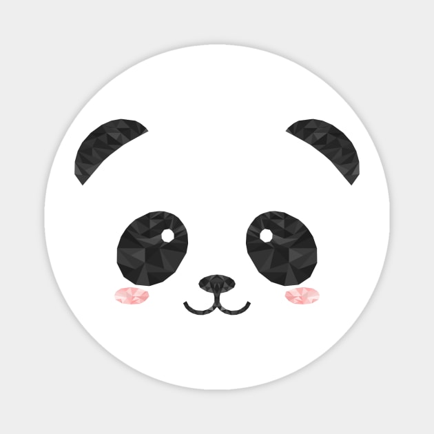 Abstract Panda Magnet by SplittyDev